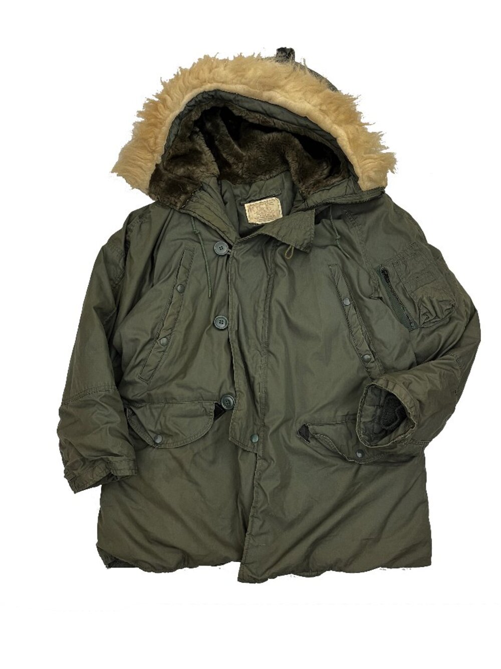 Vintage US Army Extreme Cold Weather Parka N-3B Military Jacket Mens M
